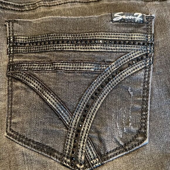 Seven7 Jeans Leggings Black 8 - Picture 5 of 11